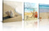 NAN Wind Beach Ocean Canvas Prints, Contemporary Abstract Seascape Pictures on Canvas Wall Art, Stretched and Framed