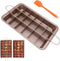 Nonstick Brownie Pan, High Carbon Steel Baking Pan with Dividers, Makes 18 Pre-Cut Brownies for Oven Baking