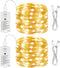HXWEIYE Rechargeable Fairy Lights Battery Operated, DIY Timer & 8 Modes, 2