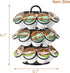 K Cup Holder, Coffee Pod Organizer Carousel for Keurig, Holds 27 Pods, 360-Degree Rotating, Sturdy Metal (Black)