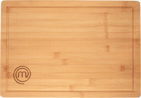 MasterChef Bamboo Cutting Board for Meat, Large Butcher Block Countertop, 18" x 12" Organic Surface