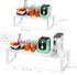 Shelves.Easy-to-Install2Packs/White,Large Expandable Spice Rack Organizion for Kitchen Cabinet, Seasoning,Bathroom