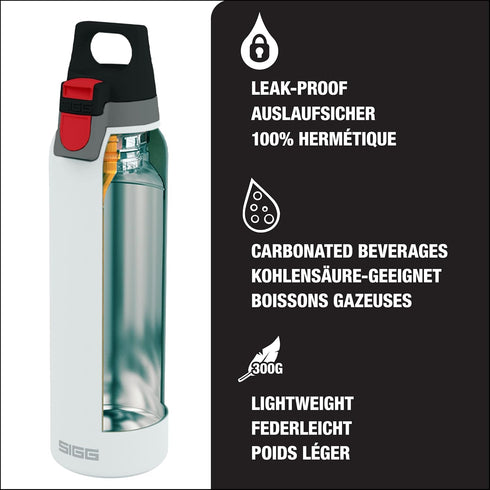SIGG Insulated Flask - Thermo Hot & Cold ONE Light - 19 Oz - Stainless Steel - BPA-Free - Fruit Filter