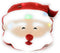 Tache Light Up Glowing Christmas Santa Claus Microbead Throw Pillow with LED Lights, Squishy