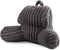 Amlie Home Faux Fur Reading Pillow with Pocket for Sitting in Bed,