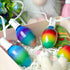 1 Pack 10.5FT Enhon Easter Egg String Lights, Multi-Color Pastel LED Egg Lights, End-to-End Connectable String Light