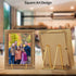 IBosins 5 Pack 4 Inch Metal Gold Frame Plate Holder Display Stands for Picture, Book, Photo Easel, Creation,