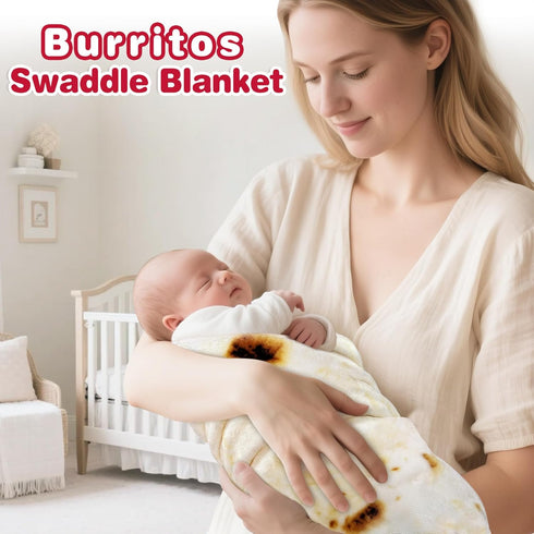 285 36 inches) Jorbest Burrito Tortilla Swaddle Blanket Gifts for Baby Toddler Newborn, Tortilla Baby Blanket Funny