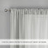 JUSPURBET 2 Pieces Light Gray Window Sheer Curtains, Luxury Solid Semi Sheer Curtain Panel for Living Room Bedroom