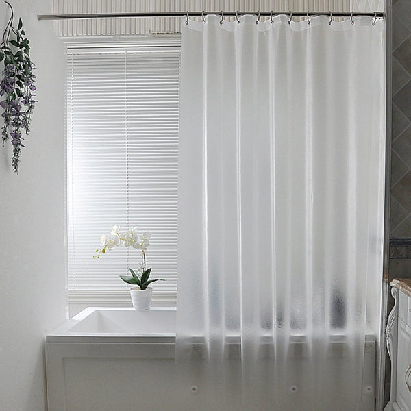 AooHome Frosted Shower Curtain Liner 8G Eva Extra Long 72x78 Inch with Heavy Duty 5 Bottom Magnets, Semi Transparent