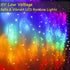 CoziTech Dimmer Rainbow Fairy String Curtain Lights with Touch Switch, Hanging LED Icicle Rainbow Lights Curtain