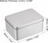 uxcell Metal Tin Box, 4.92" x 3.54" x 2.36" Rectangular Empty Tinplate Containers with Lids, Silver Tone, for Home Organizer, Candles, Gifts, Car Keys, Crafts Storage by uxcell