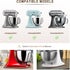 Sliding Mat for KitchenAid 4.5-5 Qt Stand Mixer with 1Pc Cord Organizer and 3Pcs Attachment Holder (Brown)