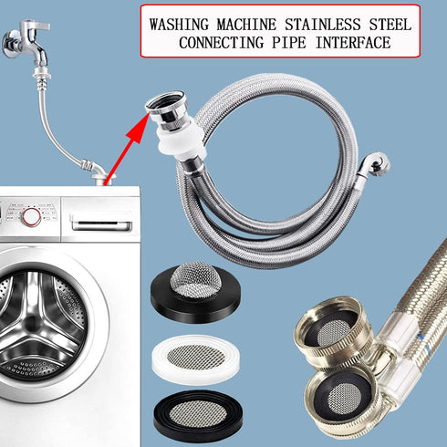 ZDBB 58 PCS Shower Head Garden Hose Screen Filter - Stainless Steel Water Filter Hose Washer Kit for Plumbing