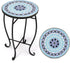 Bonnlo Mosaic Side Table Livingroom Coffee Table Plant Table Outdoor Garden Patio Balcony