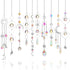Ysleen 10 Pcs Colorful Crystals Suncatcher Hanging Sun Catcher for Window with Chain