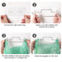 Stainless Steel Trash Bag Holder for Kitchen Cabinets Doors and Cupboards, Under Sink Bag Hanger, Portable Trash can
