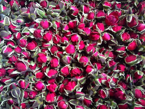 TooGet 4 OZ Organic Dried Golden-Rim Rose Buds Petals - Culinary Food Grade