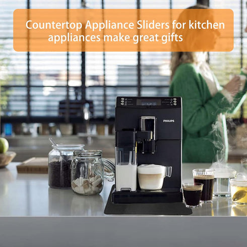 Heat Resistant Mat for Air Fryer, Countertop Protector for Kitchen Appliances with Sliding Function, Coffee Maker Mat