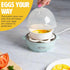 5-Egg Tasty Mini Rapid Egg Cooker, Capacity for Perfect Hard Boiled Eggs or Omelets, Auto Shut Off, Aqua