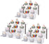 Acrylic Riser Shelf, 4 Tier Clear Display Stand for Collectibles, Cupcakes, Perfumes, 11.8 x 10.8 x 6.5 in