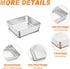TeamFar Set of 2, 6 Inch Square Cake Pan, Stainless Steel Baking Pan for Lasagna Cake Brownie, Heavy Duty & Dishwasher