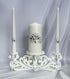 Unity Candle Set for Wedding Ceremony & Reception – 6” Pillar & Two 10” Taper Candles – Handmade in USA, White