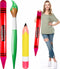 3 Pcs Inflatable Crayons Balloons Decoration Set Giant Large Crayons Pencils Paint
