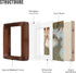 2x3 2.5x3.5 2.5 3.5,Plexiglass,Tabletop Walnut Wood Picture Frame,Picture with Mat or Without Mat,Standing Desk Photo