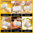 YGDZ Dough Scraper Chopper 2 Pcs, Stainless Steel Dough Cutter with Grip, Multipurpose Food Scraper for Baking