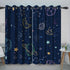 Baocicco Navy Blue Space Curtains for Boys Room Cartoon Stars Planets Theme