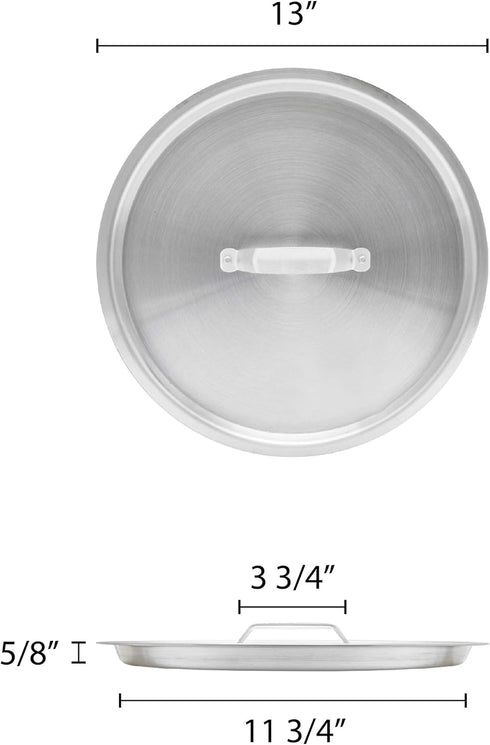 ALSKSU120 Sauce Pot Lid by Thunder Group - 20 Qt, 13-3/4" Dia. X 5/8" Thickness