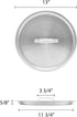 ALSKSU120 Sauce Pot Lid by Thunder Group - 20 Qt, 13-3/4" Dia. X 5/8" Thickness