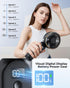 Portable Handheld Fan, 4000mAh, 180 Adjustable, 6 Speed Wind, USB Rechargeable Foldable Personal Fan