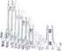 Boao 24 Pieces Plastic Easel Plate Holders - 3/4/5/6 Inch Stands for Weddings and Home Decoration