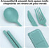 Reusable Utensils Set with Case, 4 Sets Portable Chopsticks, Knife, Fork, Spoon for Lunch Box, Travel Daily Use