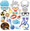 25Pcs Science Photo Booth Props with Stick, Mad Scientist Selfie Props for Chemistry Laboratory Party Supplies