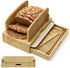 Joothlin Bamboo Bread Slicer for Homemade Bread Adjustable Width Slicing Guides, Compact Loaf