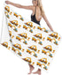 Ouqiuwa Boy's Favorite Toy, Cartoon Machinery Excavator Truck and Loader, Microfiber Soft Large Shower Towels