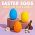 Coynurex 54PCS 2.17'' 6 Fillable Easter Eggs Plastic Hinged Eggs in Colors Bulk Eggs for Hunt, Party, Basket Fillers