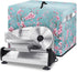 Cherry Blossom Meat Slicer Cover, Blue Appliance Covers for Home Decor, Easy to Clean