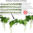 Mavee Artificial Wisteria Vine Garland Hanging Decor - 28.8ft Silk Flowers with Ivy Leaves for Wedding, Home Floral