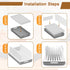 Kiss Core Upgrade Bread Slicer for Homemade Bread, Bread Slicer Guide Adjustable Width and Thickness, Foldable