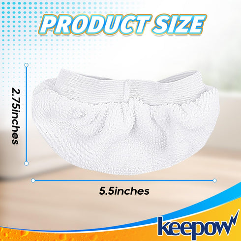12 Pack KEEPOW Universal Microfiber Cloths for Handheld Steam Cleaner Attachments Compatible with Bissell Steam Shot