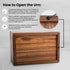 SIC Cremation Urns for Human Ashes, Small Wooden Tree of Life Urn Box for Dogs, Holds 40lbs