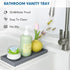 Bloss Silicone Tray Set - 15.7" Bathroom Soap Dispenser Tray and Holder, Countertop Organizer for Jewelry, Candle,