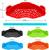 Clip On Strainer Silicone for All Pots and Pans, AUOON Pasta Strainer for Meat, Vegetables, Fruit