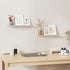 16" 2 Packs, MKO Floating Shelves for Wall, Metal Wall Mounted Shelf for Bathroom, Bedroom, Living Room, Kitchen