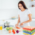 16 30 4 PCS Plastic Egg Tray Cell Egg Flats Crates Stackable Egg Cartons Reusable Carton, Hold Multiple Eggs, Great