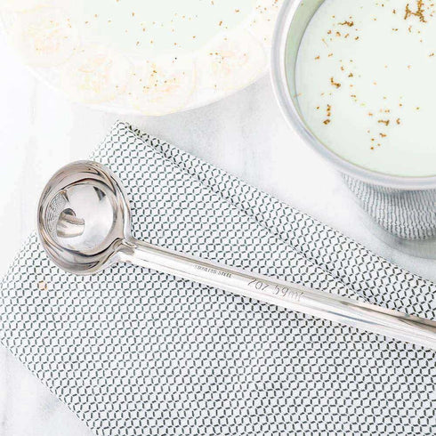 Restaurantware Met Lux 2 Ounce Portion Ladle, Stainless Steel Portion Control Serving Spoon
